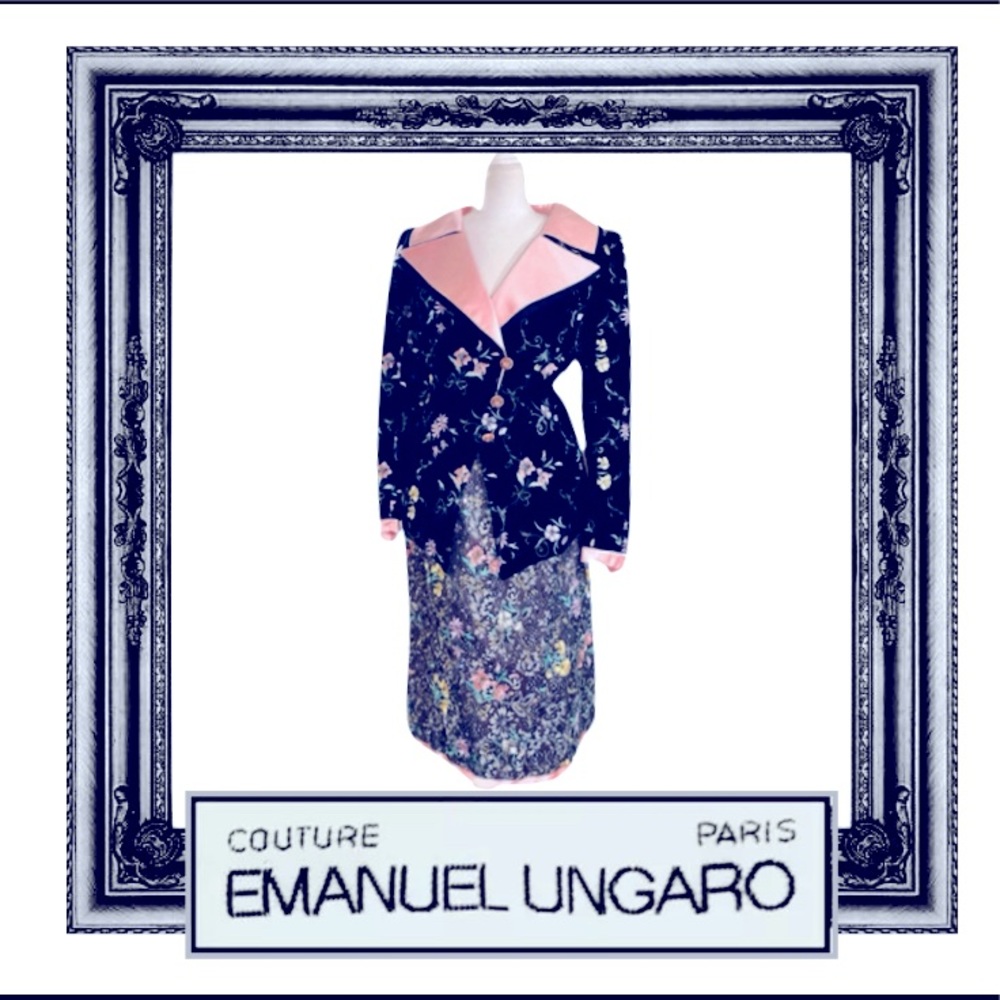 Ungaro Haute Couture Evening Skirt Suit
